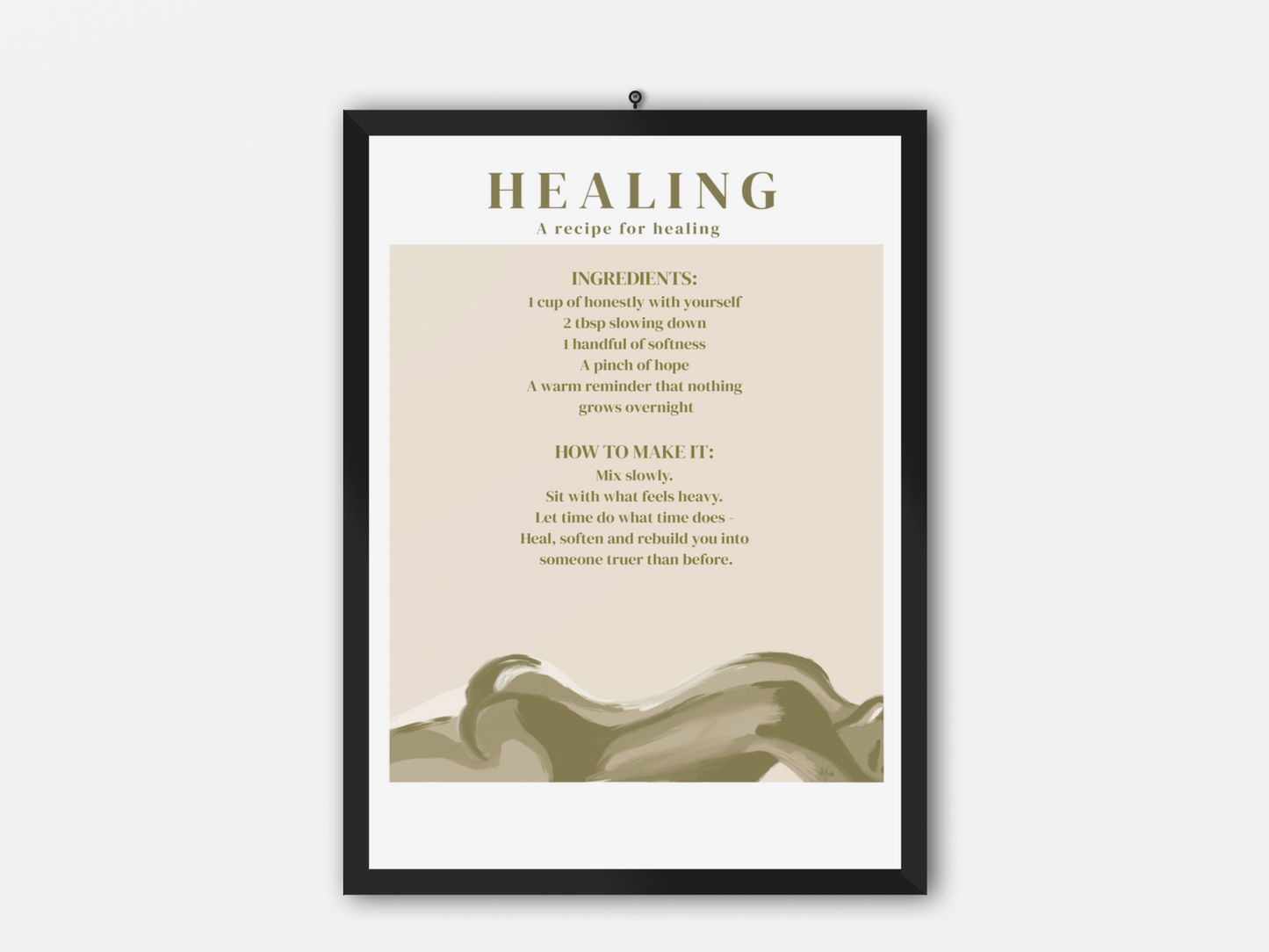 Healing - poster