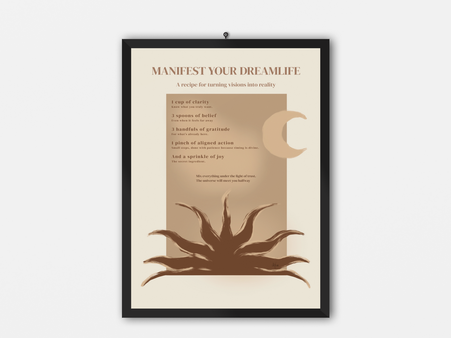 Manifest your dreamlife - poster