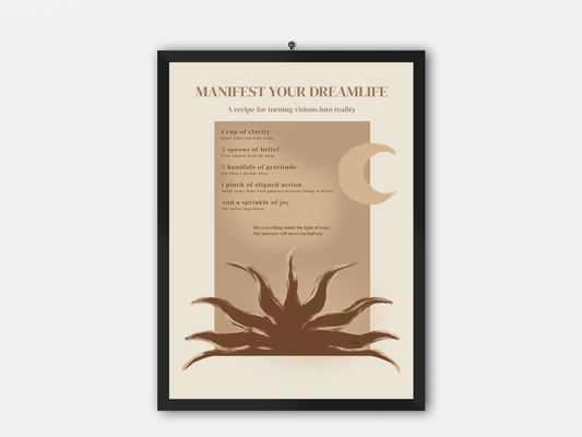 Manifest your dreamlife - poster