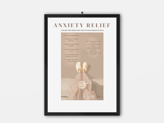 Anxiety relief - poster